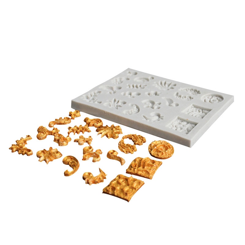 DIY Clay Paisley Pattern Stampo Cemento Epoxy Resin Molds Jewelry Making 3d Wall Panel Molds for Plaster