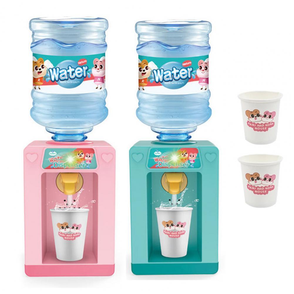 Mini simpatico distributore di acqua per bevande di simulazione con suono leggero i bambini giocano a giocattoli regalo