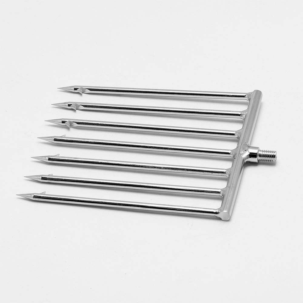 Arpon en acier inoxydable, crémier, équipement de pêche, tête de lance de plongée tranchante, outil de pêche avec barbe, 1 pièce