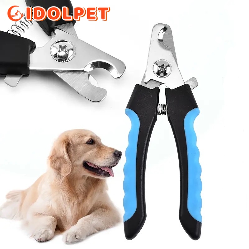 Pet Nail Clipper with Safety Guard Stainless Steel Scissors Cat Dog for Claw Care Grooming Supplies Size Fits