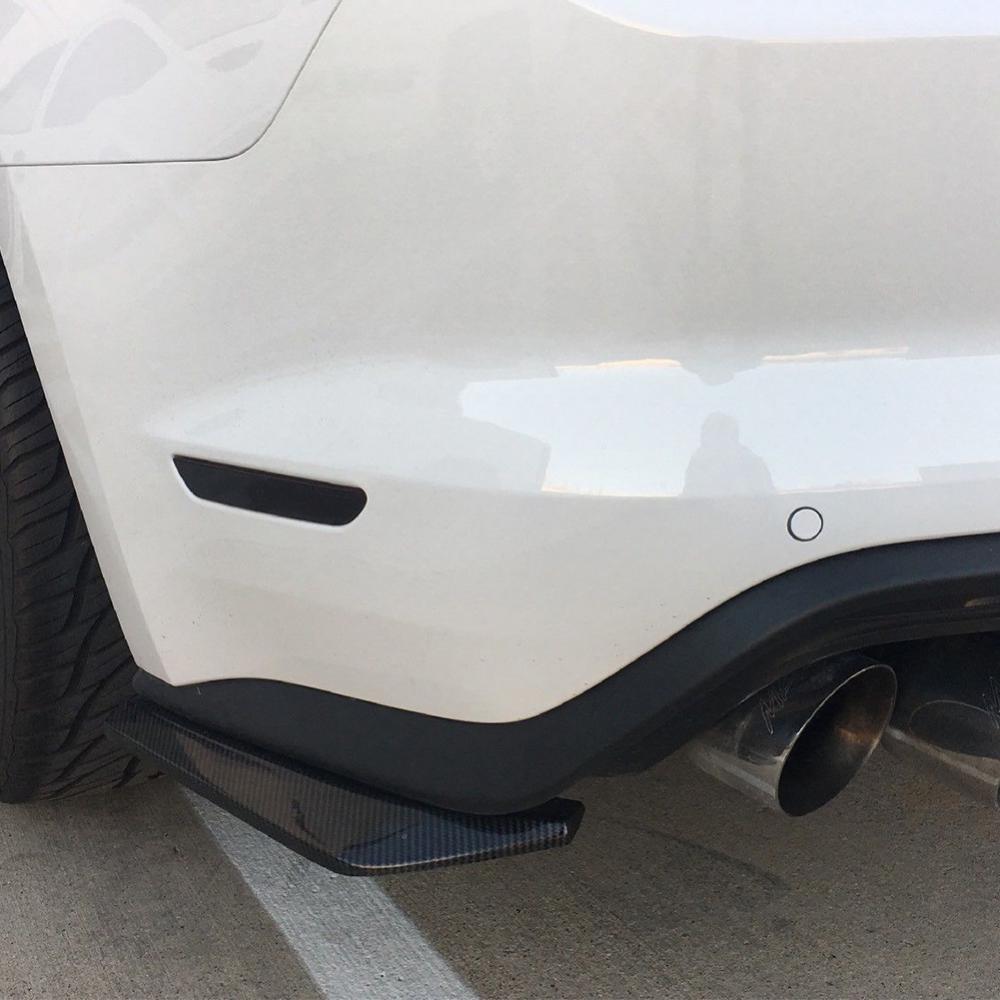 2Pcs Universal Car Rear Bumper Lip Spoiler Diffuser Splitter Scratch Protector Auto Accessoires Exterieur Onderdelen