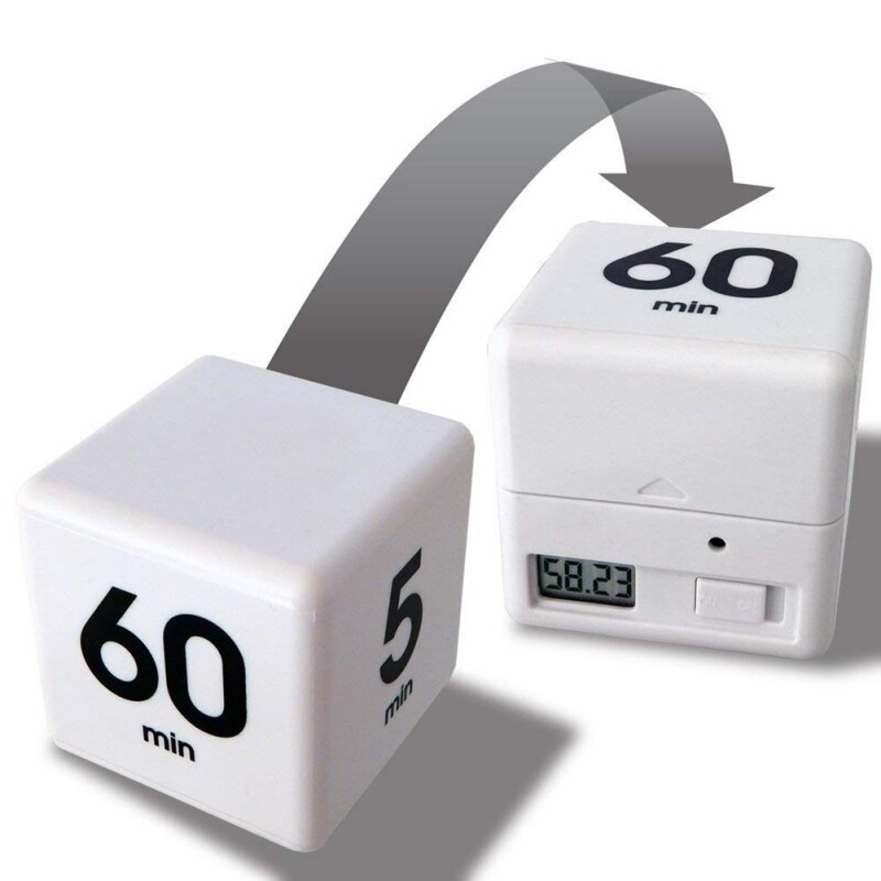 Candy Color Cube Kitchen Timer The Miracle Cube Timer, 5, 15, 30 and 60 Minutes for Time Management Kids Timer Workout Timer
