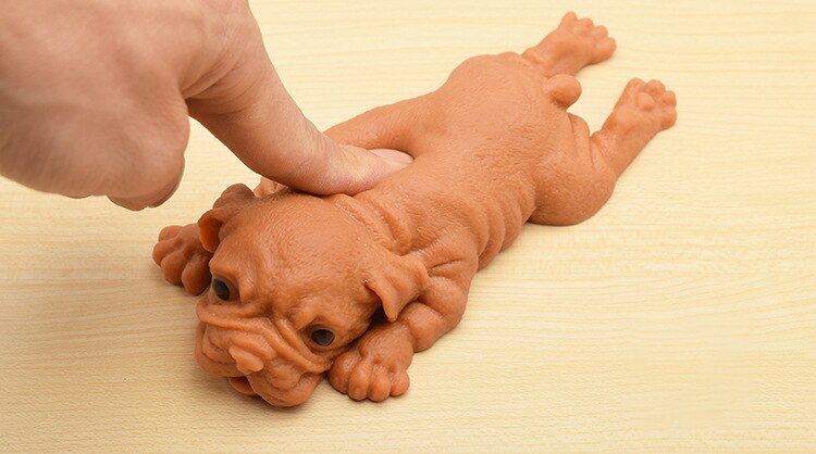 Jouet anti-Stress Kawaii pour chien, carlin, anti-Stress, doux, collant, amusant, à presser