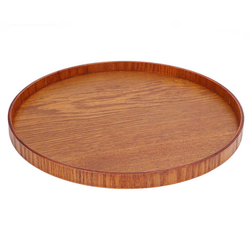 Wood Serving Tray Style Wooden Serving Tray for Dinner for Lunch for Breakfast: 21cm