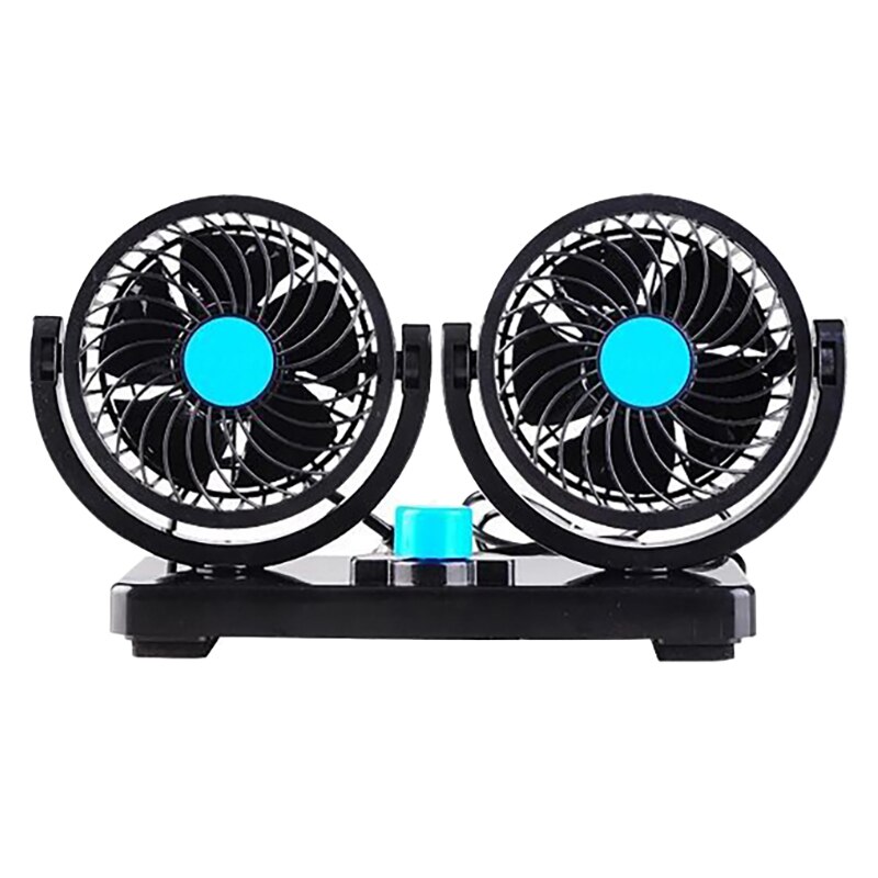12V Car Fan with 360 Degrees Rotatable and 2 Speed, for Vehicle Car Truck SUV RV ATV Boat: Default Title