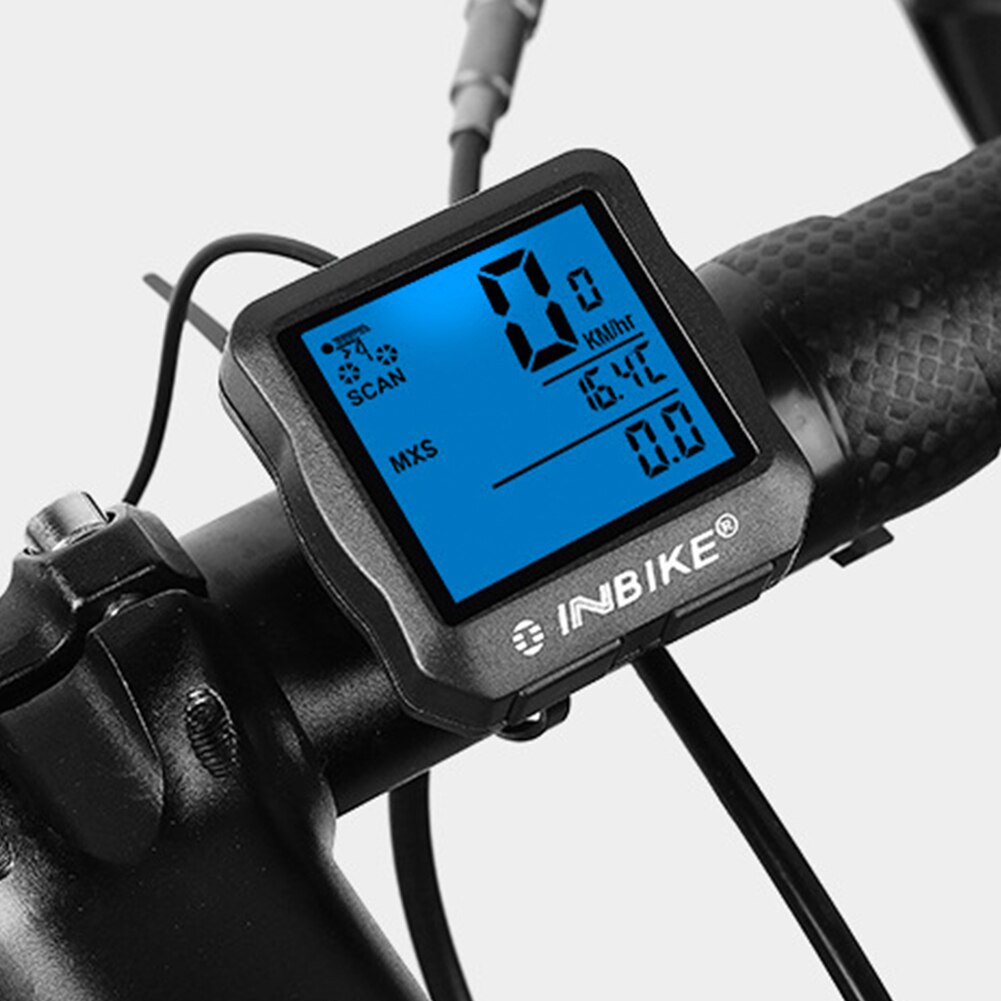 Mtb cykelcomputer speedometer lysende mountain road cykel lcd kablet kilometertæller realtidshastighed cykeludstyr