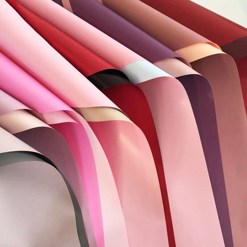 20 Hojas De Papel De Regalo De Flores, Papel De Regalo De Ramo Floral Impermeable Con