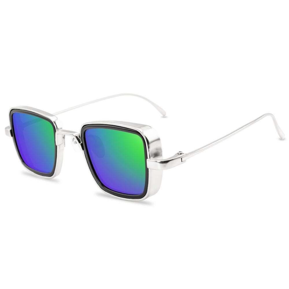 Lunettes de soleil polarisées carrées en métal pour hommes et femmes, monture classique, pour la conduite,  uv400 paires