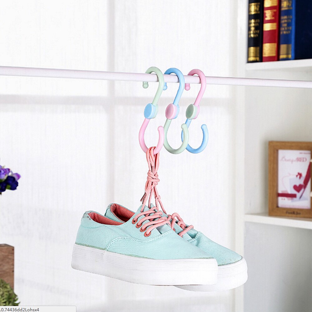 Kitchen Hanging Hanger Plastic Clasp Storage Holders Organizer Clothes Hook Rack Home Accessories 3pcs/lot S Shaped Hooks