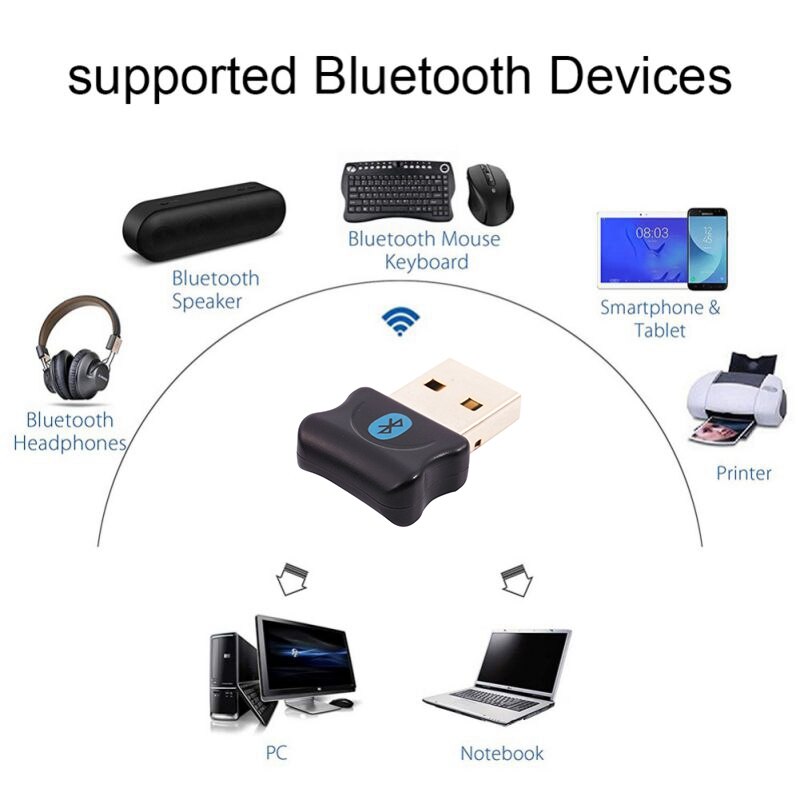 Drive Free Usb Bluetooth5.0 Adapter Wireless o Receiver Transmitter Dongle for Ps4 Desktop Mouse Aux Speaker Music