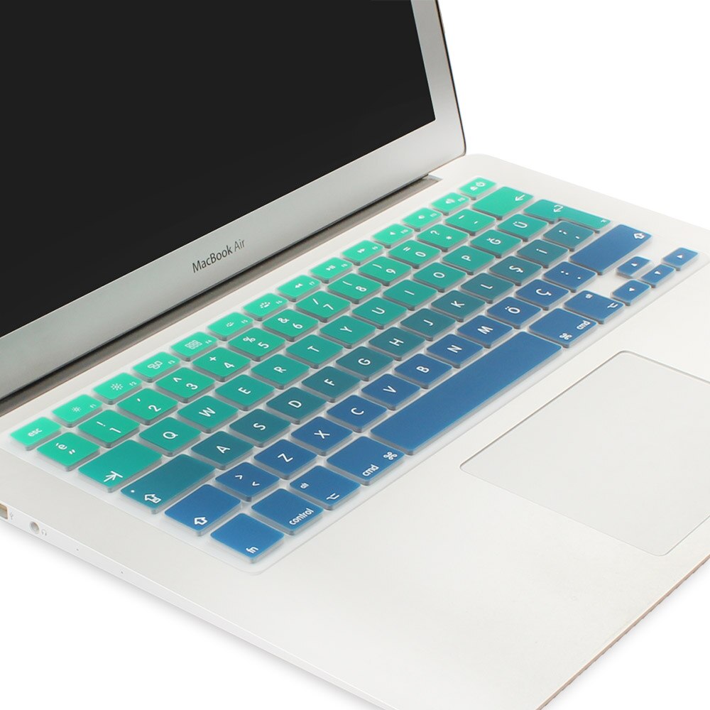Autocollants de protection de clavier en Silicone de Version turque de l'ue pour Apple Macbook Pro 13 15 17 Retina Mac Air 13 couverture de clavier