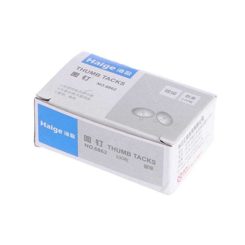 80Pcs/Box Metal Thumb Tack Office Supplies Push Pin Scene Poster Push Pin Pins 1XCE