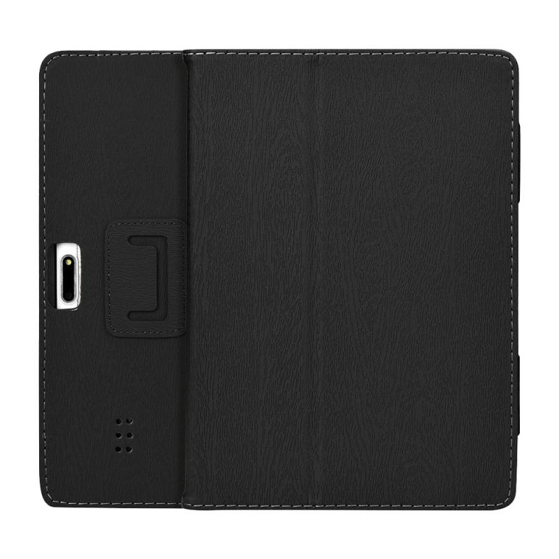 Étui pour tablette pour 10 pouces 10.1 pouces tablette PC cuir étui socle Smart support magnétique coque anti-saletés antichoc: Black