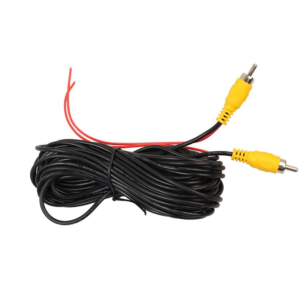 10m 12m 15m 20m RCA Video Cable male to male Car Reverse Rear View Parking Camera Video Extension Cable Auto Start Trigger Line: 10m