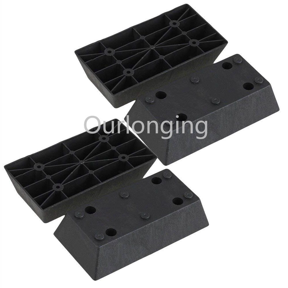 4 stk 163 x 86 x 40mm plastmøbelben bordskap gylne møbelføtter