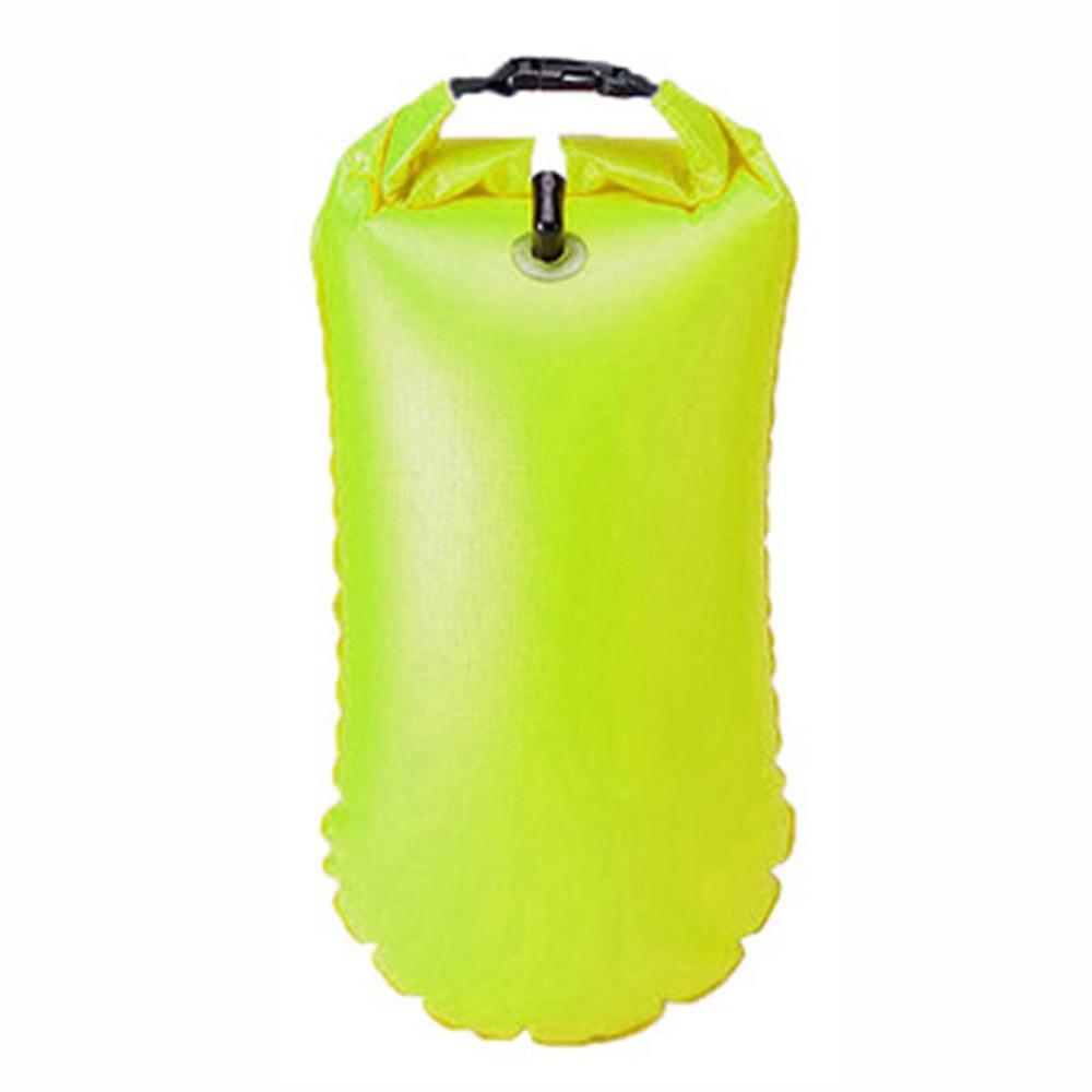 15L Open Water Swim Float Ultralight Safety Float Swiming Bag for Swimmers Triathletes Snorkelers Surfers (Yellow)
