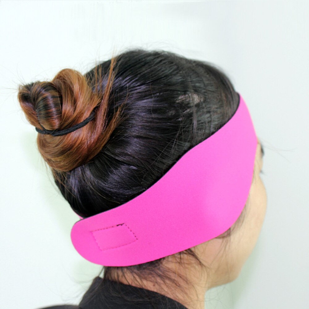 Diadema para nadar de neopreno ajustable para niños y adultos, 2 uds., protección para las orejas, Yoga, buceo, cinta para el pelo (rosado + negro, Sise)