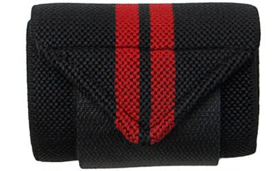 Correa para levantamiento de peso, brazalete de vendaje para muñeca deportiva para gimnasio, Fitness: BlAckRed