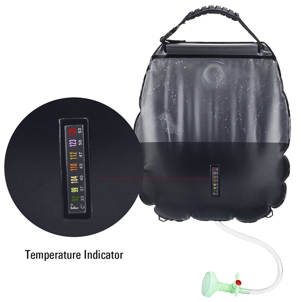 Water Zakken Voor Outdoor Solar Wandelen Camping Douche Bag 20L Verwarming Camping Douche Hydration Bag Slang Schakelbare Douchekop