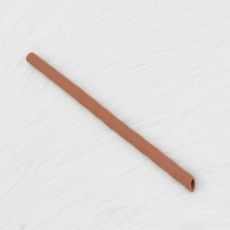 Reusable Silicone Drinking Straws Portable Collapsible Eco-friendly Straw Wedding Birthday Party Bar Drink Kitchen Accessories: Orange