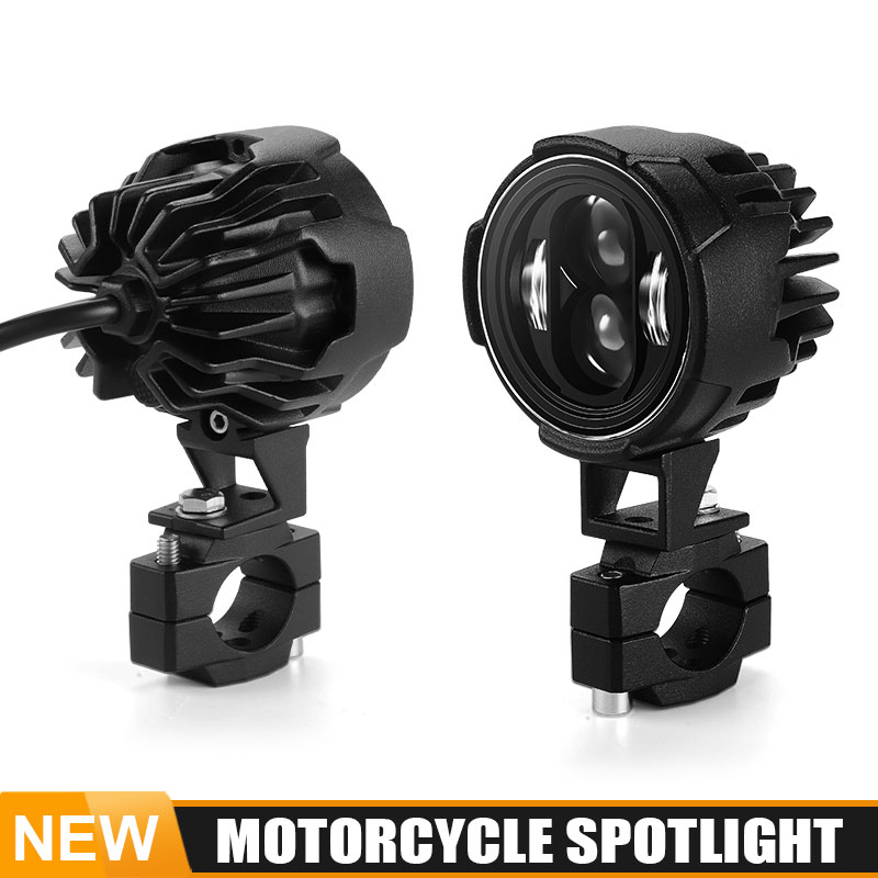 Motorcycle LED Spotlight Headlight Car ATV Driving Foglight Auxiliary Spotlight 12V 24V For moto dirt bike trucks SUVs UTV ATV