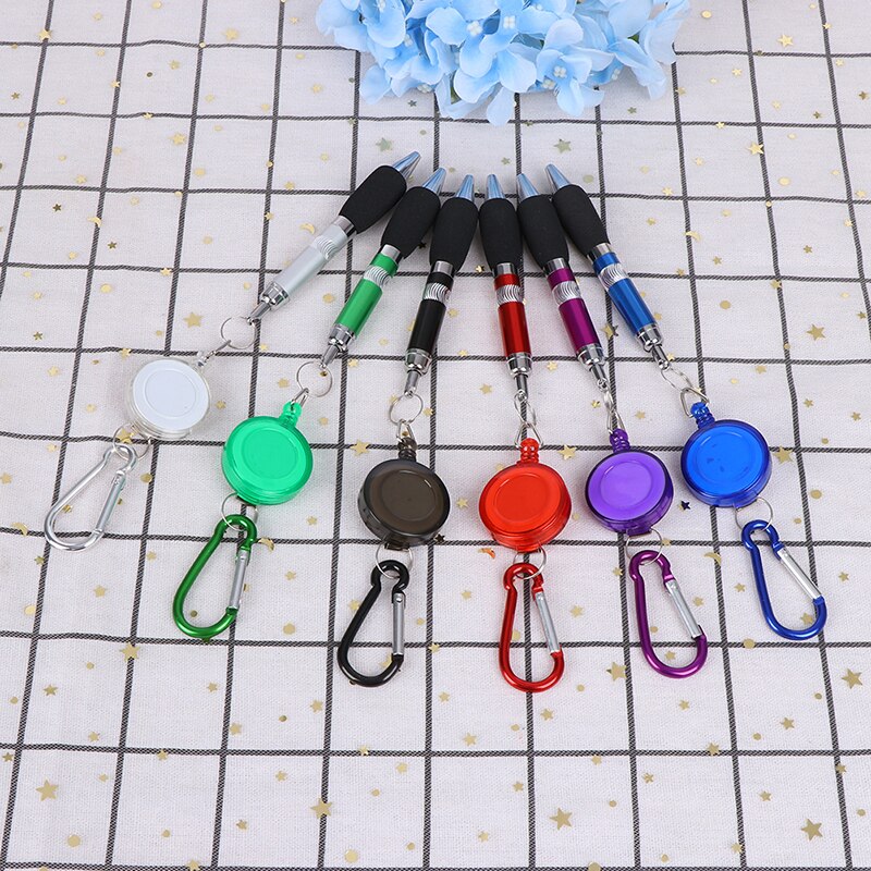 Porte-stylo rétractable robuste pour l'extérieur, porte-crayon de charpentier, Anti-perte de corde, porte-clé, ceinture, outils de Clip