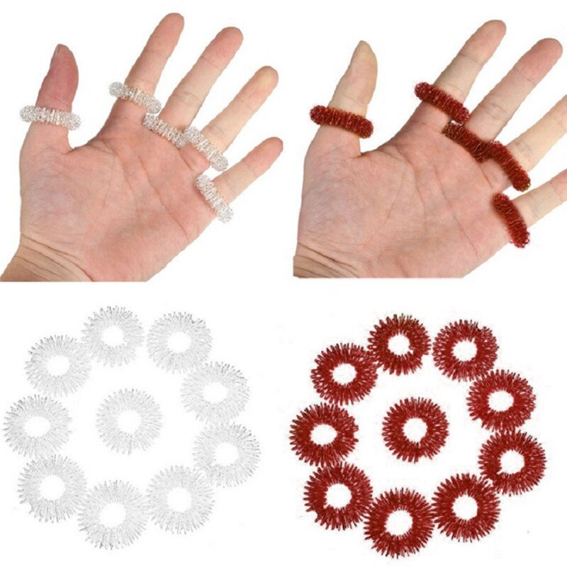 5 stücke Finger Massage Ring Gesundheit Pflege einstellen Zu Hause Gesundheit Pflege Werkzeuge Akupressur figur Massagegerät Entspannen Finger Hand Pflege