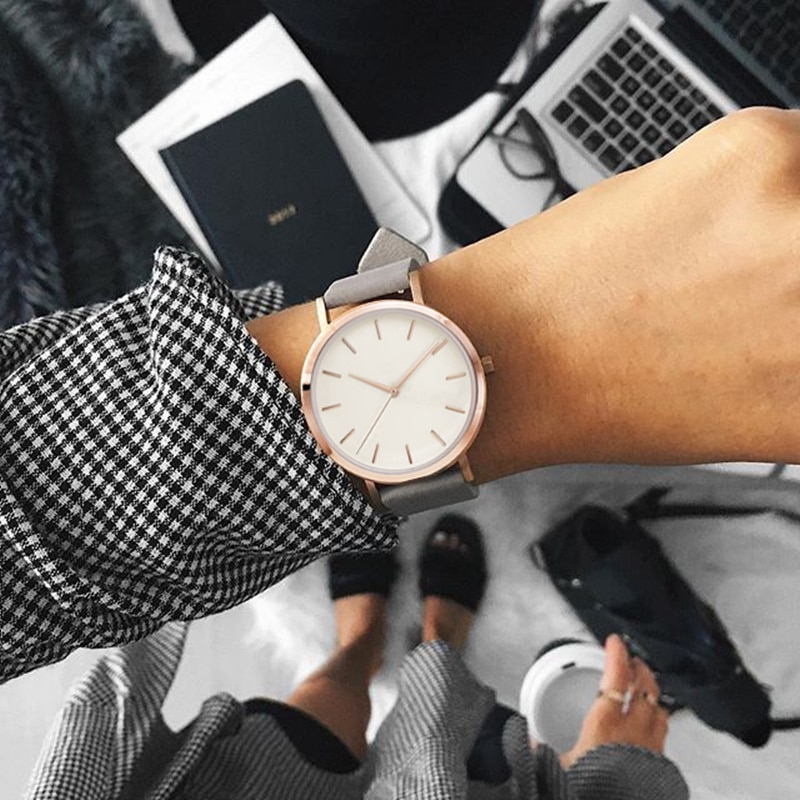 Vrouwen Horloges Ultra-Dunne Dames Horloge Lederen Vrouwen Mode Horloges Klok Vrouwen Relogio Feminino Saat