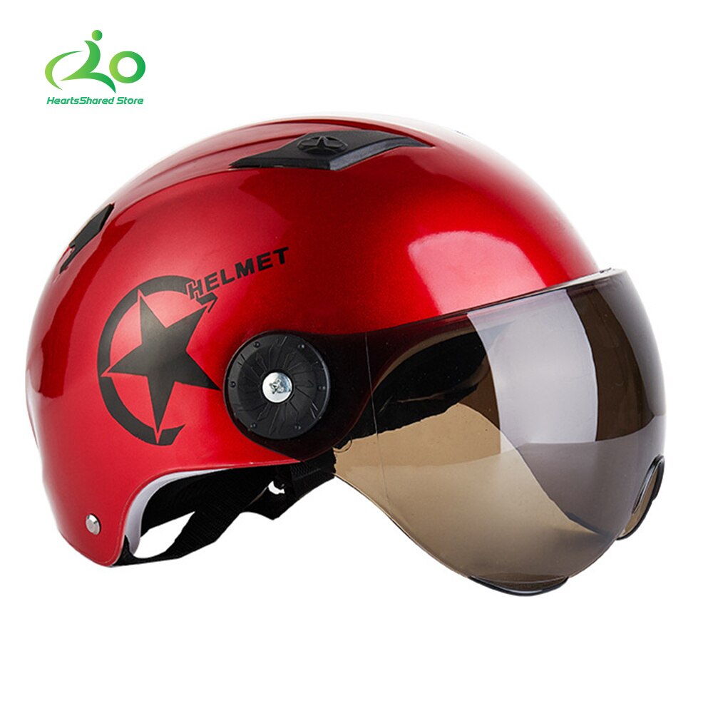 Casco protector solar ASB para vehículo eléctrico, Material anticolisión, adecuado para Scooters, motocicletas: red