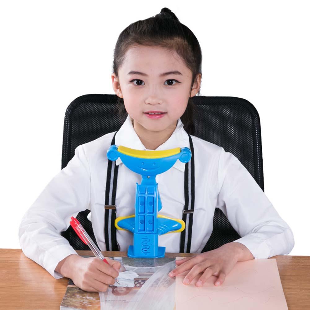 kids sitting posture corrector when reading and writing Adjustable Anti-myopia sitting Support Brace blue pink available