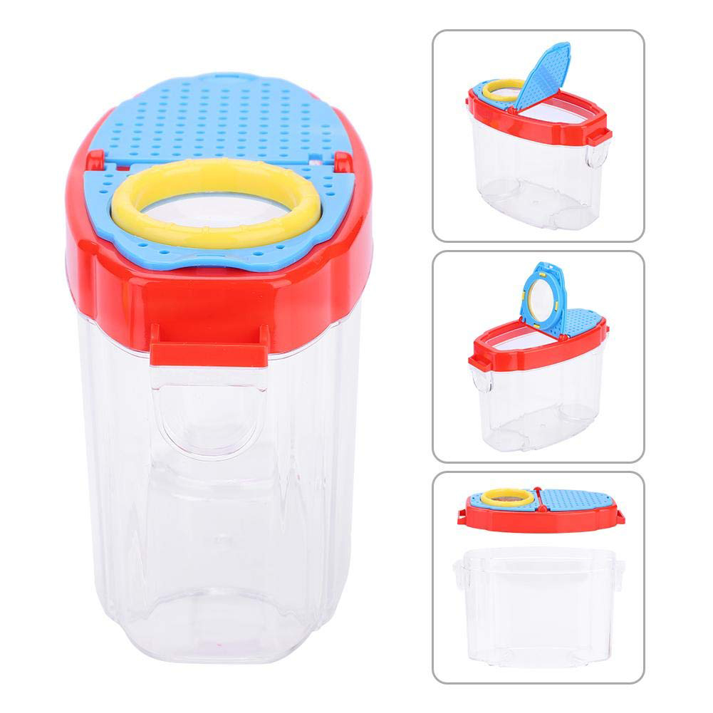 Portable 4.5X HD Magnifier Bug Insect Viewer with Tweezers Kids Observation Toy Spider Educational Toy