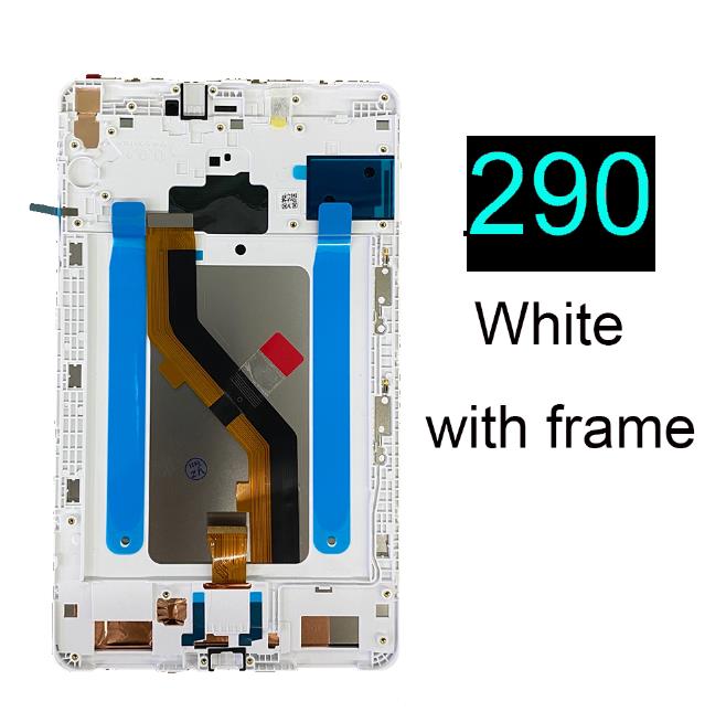 8 zoll für samsung tab  a 8.0 sm-t290 sm-t295 t290 t295 touchscreen lcd display digitizer glas panel montage + werkzeuge: 290 weiß mit rahmen