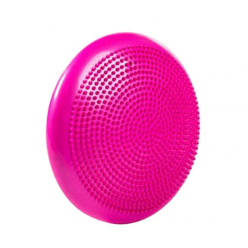 33cm Yoga Gym Inflatable Stability Wobble Balance Massage Pad Non-slip Mat Disc Cushion for posture balance flexibility training: Pink