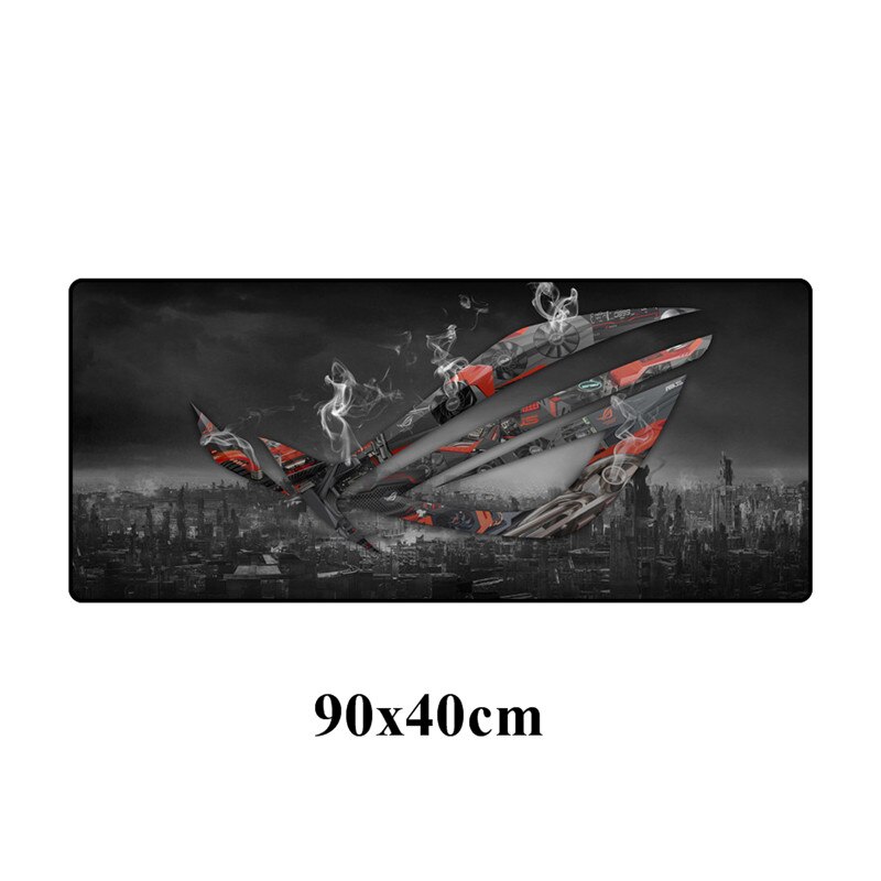 90x40cm grande ASUS Gaming Mousepad república de Gamers teclado almohadilla bloqueo borde goma ordenador portátil Escritorio mat: Azul