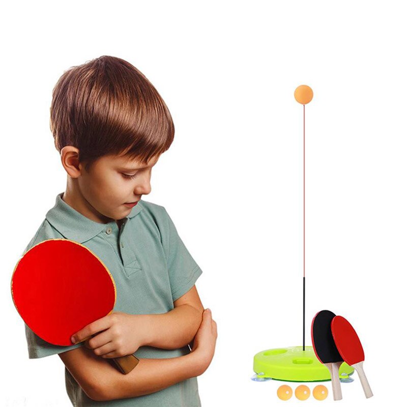 Table Tennis Trainer Ping Pong Training With Elastic Soft Shaft Adult Kids Toys Boys Girls Fun Sport