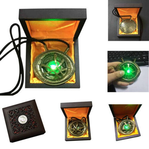 Medico Strano Occhio di Agamotto Cosplay Collana Della Lega Del Pendente ah CONDOTTO LA Luce Collane Regalo Accessorio Dei Monili