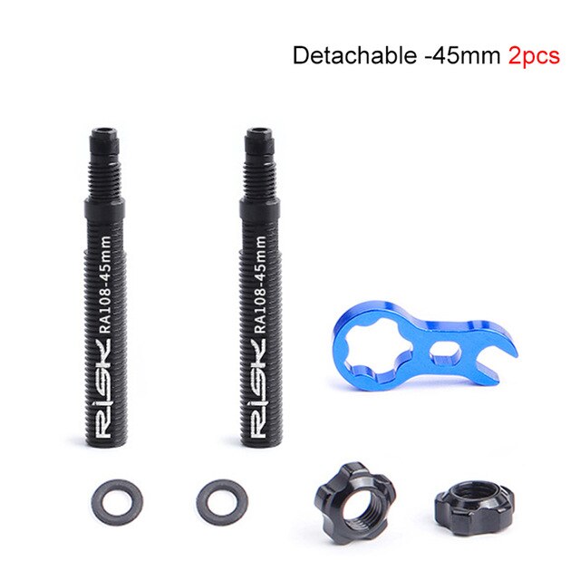45Mm 80Mm Bike Presta Valve Extender Fiets Buis Valve Extenders Inner Tyre Kleppen Extension Voor Road Fixed Gear bike Tyre: Roze