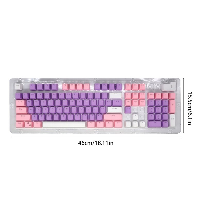 PBT Keycaps 104 OEM high-end Printing PBT Keycap Set for RGB Mechanical Keyboard