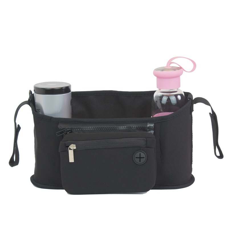 Print Strollers Baby Trolley Bag with Detachable Handbag Multifunctional Baby Stroller Organizer Pram Buggy Cart Hanging Bag: BQ0002