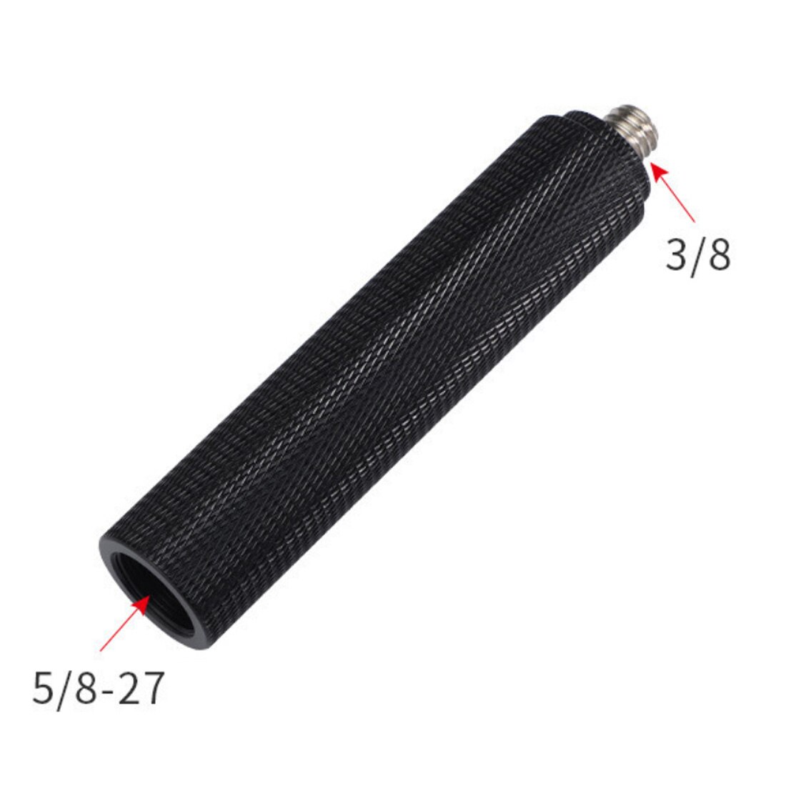 1/4 3/8 5/8 śruba uchwyt ręczny lustrzanka uchwyt gorącej stopki uchwyt ze stopu Aluminium dla GoPro telefon komórkowy Selfie stabilizator Holder: 38 male to 58 female