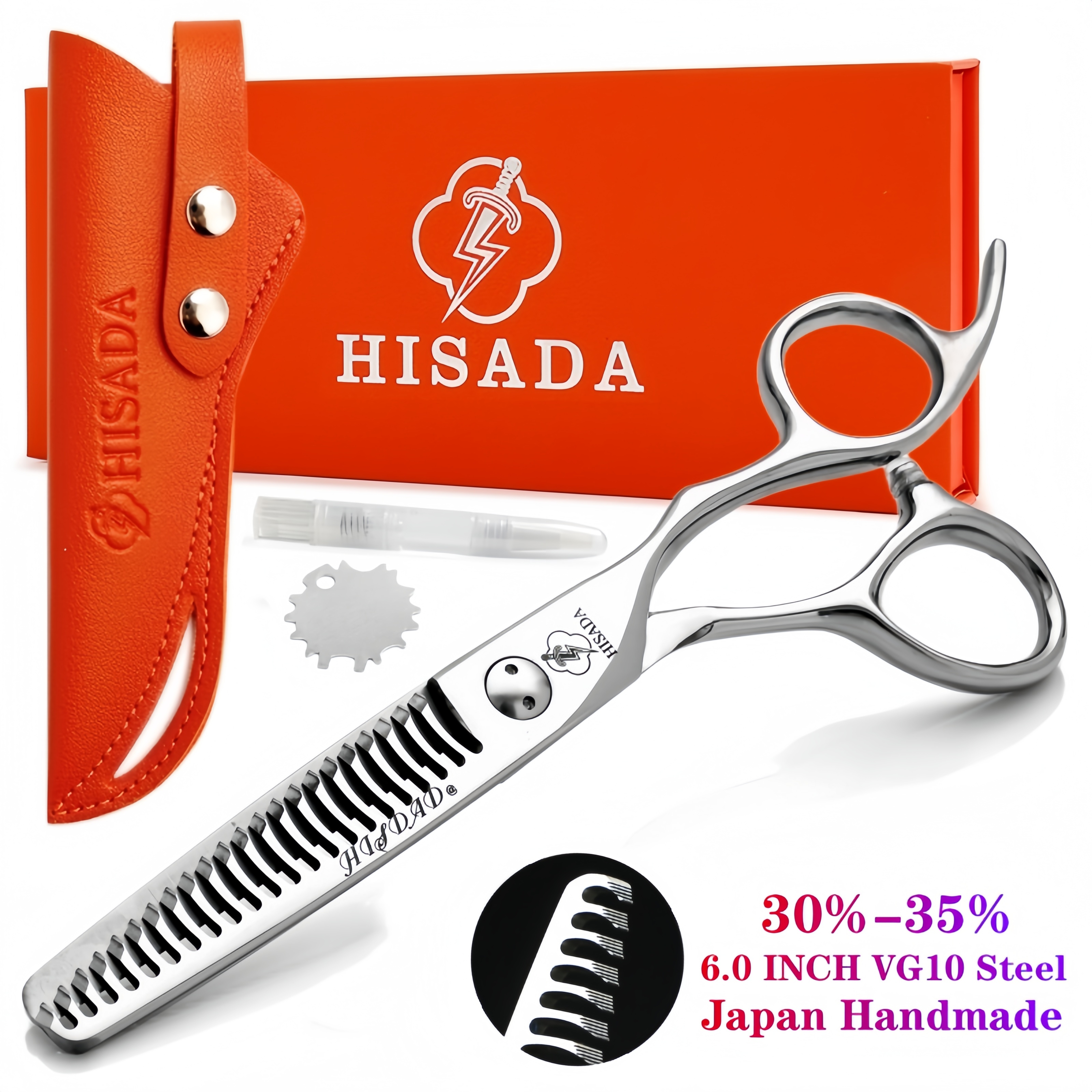 Hisada kappersschaar 5.5/6.0/6.5 inch roze kappersschaar haarknipmachine kappersaccessoires: Hemelsblauw