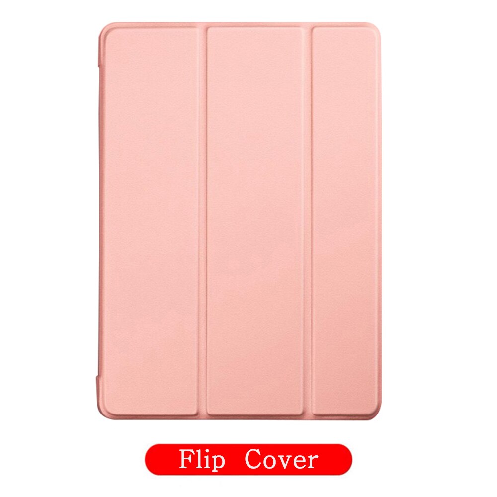 Funda Samsung Galaxy Tab Een 10.1 SM-T580 SM-T585 Shockproof Tablet Case Stand Houder Flip Cover Slim Coque + Gehard glas: Rose Gold