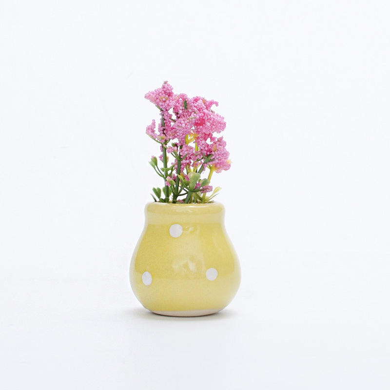 Ceramics Refrigerator Magnet Sticker Flower Vase Fridge Magnets Refrigerator Magnets Home Decor Mini Bonsai Plant Fridge Magnets: Lavender