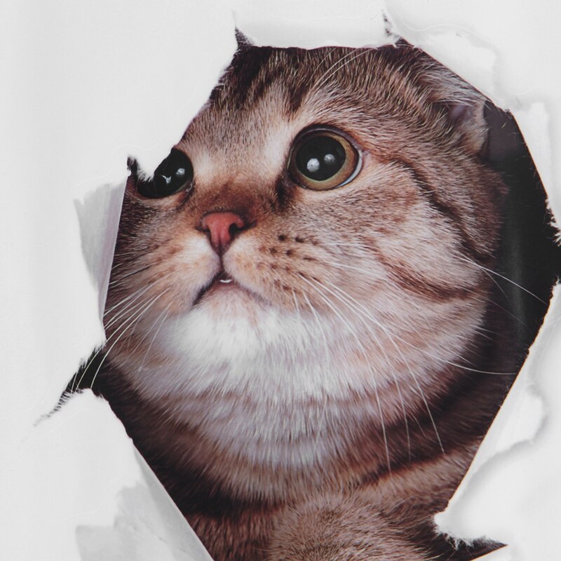 3D Removable Large Cat Stickers Cartoon Funny Cat to Stick Safe Art