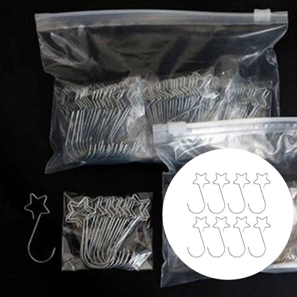 20 stk robust rustfrit stål s-formet bøjle diy mini metal stjerne krog tøj opbevaring nøgle køkkenartikler opbevaringsrum