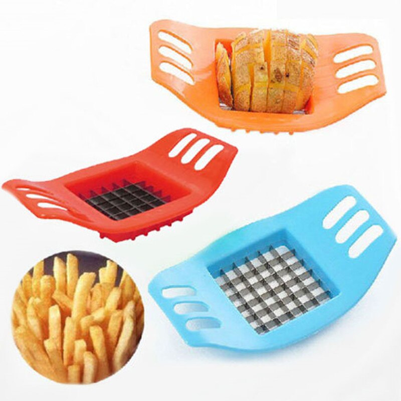 Potato Slicer French Fry Cutter Stainless Steel French Fry Chopper Chips Making Tool Fries Cutter Potato Vegetable Slicer