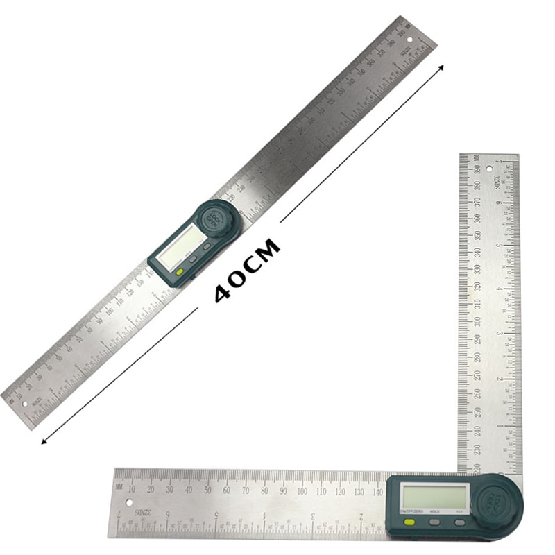 0-200mm 0-300mm Stainless Steel Digital Angle Ruler Inclinometer Carbon Fiber Electron Goniometer Protractor Angle Finder Meter
