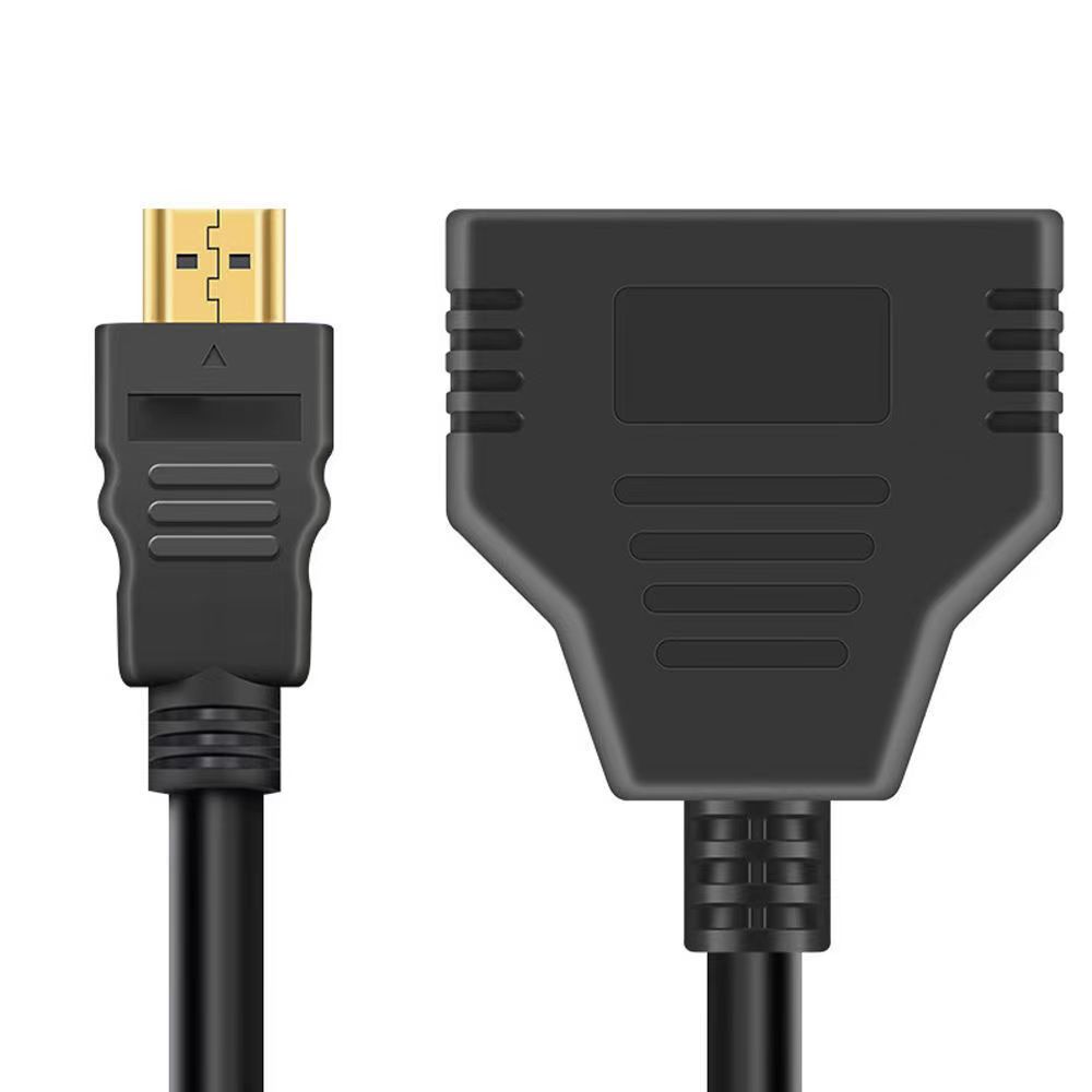 adapter rozgałęźnika HDMI 1 męnarty na podwójny 2-drożny kabel rozgałęźny HDMI żeńnarty 4K 3D Y robić laptopa monitor TV 1080P 1 wejście 2 wyjścia doprowadziło