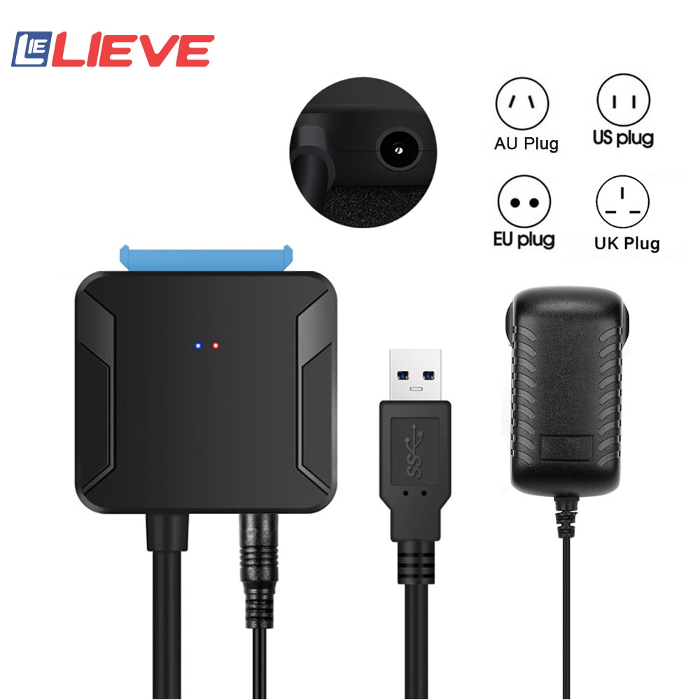 0.4m USB 3.0 na kabel Sata Adapter Sata konwertuj kable konwerter męski na 2.5/3.5 Cal HDD/Adapter SSD dysk twardy Adapter drutu