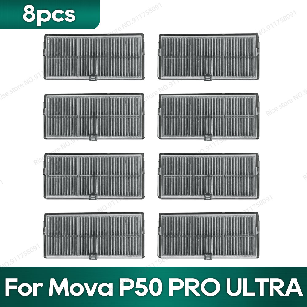 Compatibile con Mova P50 pro ultra, Mova P10 pro ultra, MOVA P10 ultra Accessori Tricut spazzola Filtro Hepa Mocio Sacchetto per la polvere in tessuto: MULTI